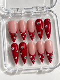 Silver bubbles - red